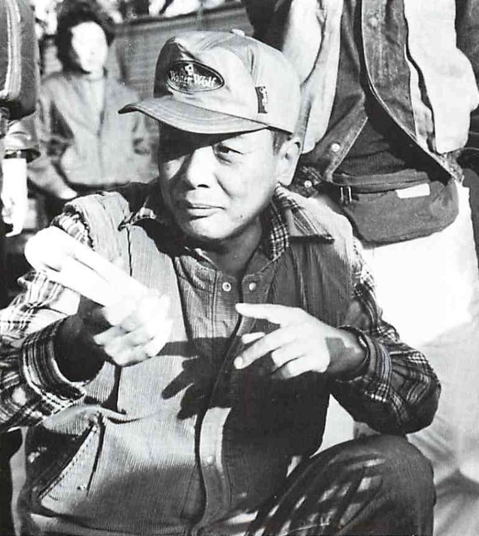 前田陽一　撮影現場にて